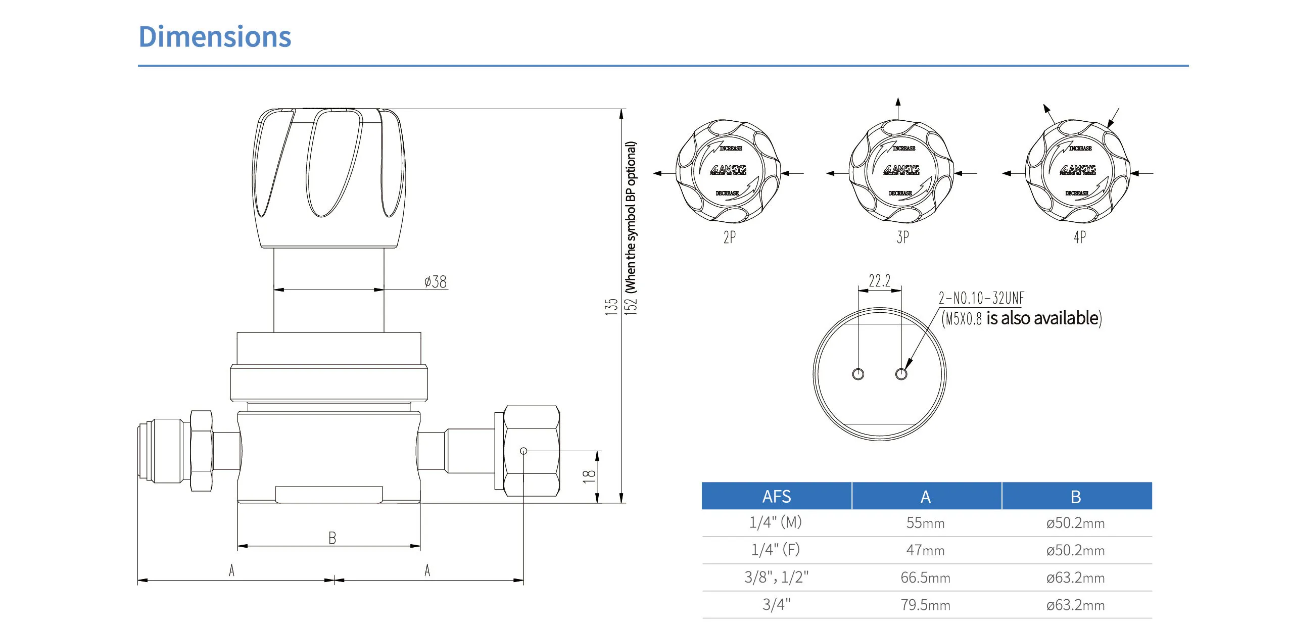 Регулятор AMFLO UHP AU22 Материал: Код Z (Body,Poppet, Nozzle,Diaphragm,Gland-SUS316L,Seat: PCTFE) ; Поверхность 0.25 um; 2х портовый, вх. давл. 20,6 бар, CV-1.1